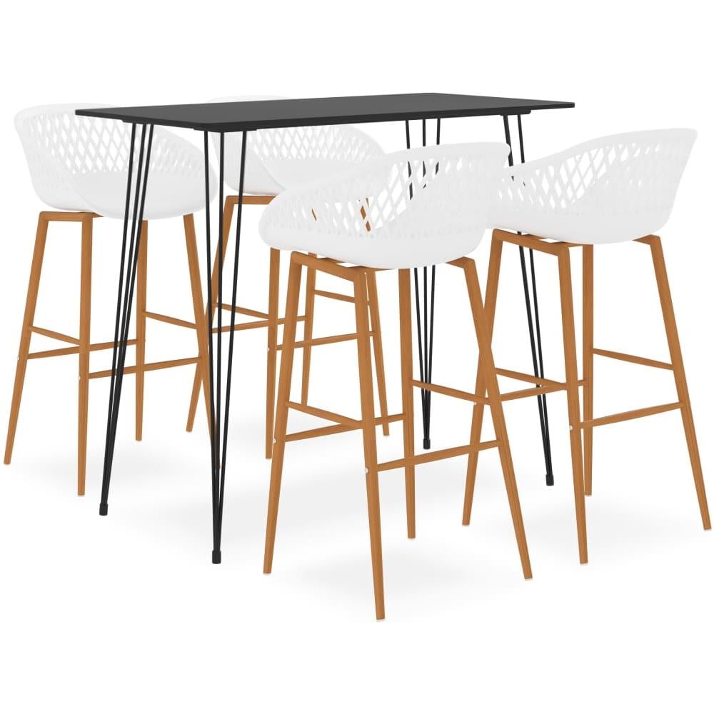 Set da Bar 5 pz Nero e Bianco - Foto 1