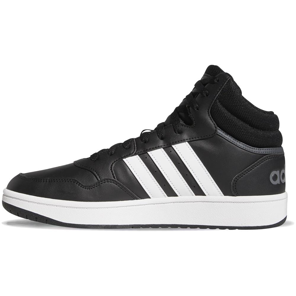 Scarpe Hoops 3.0 Mid Taglia 43 1/3 Codice Gw3020 Nero - Foto 2