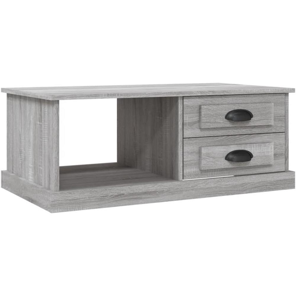 Tavolino Da Salotto Grigio Sonoma 90x50x35 Cm Legno Multistrato - Foto 2