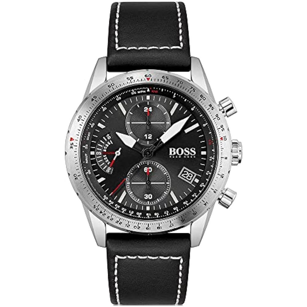 Orologio Con Cronografo Al Quarzo Da Uomo Con Cinturino In Pelle Nero - 1513853 - Foto 2