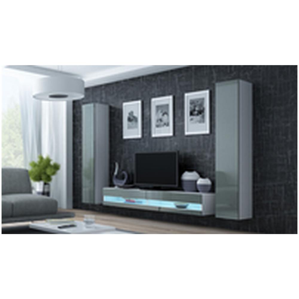 Cama Tv Stand Vigo New 30/180/40 White/grey Gloss - Foto 2