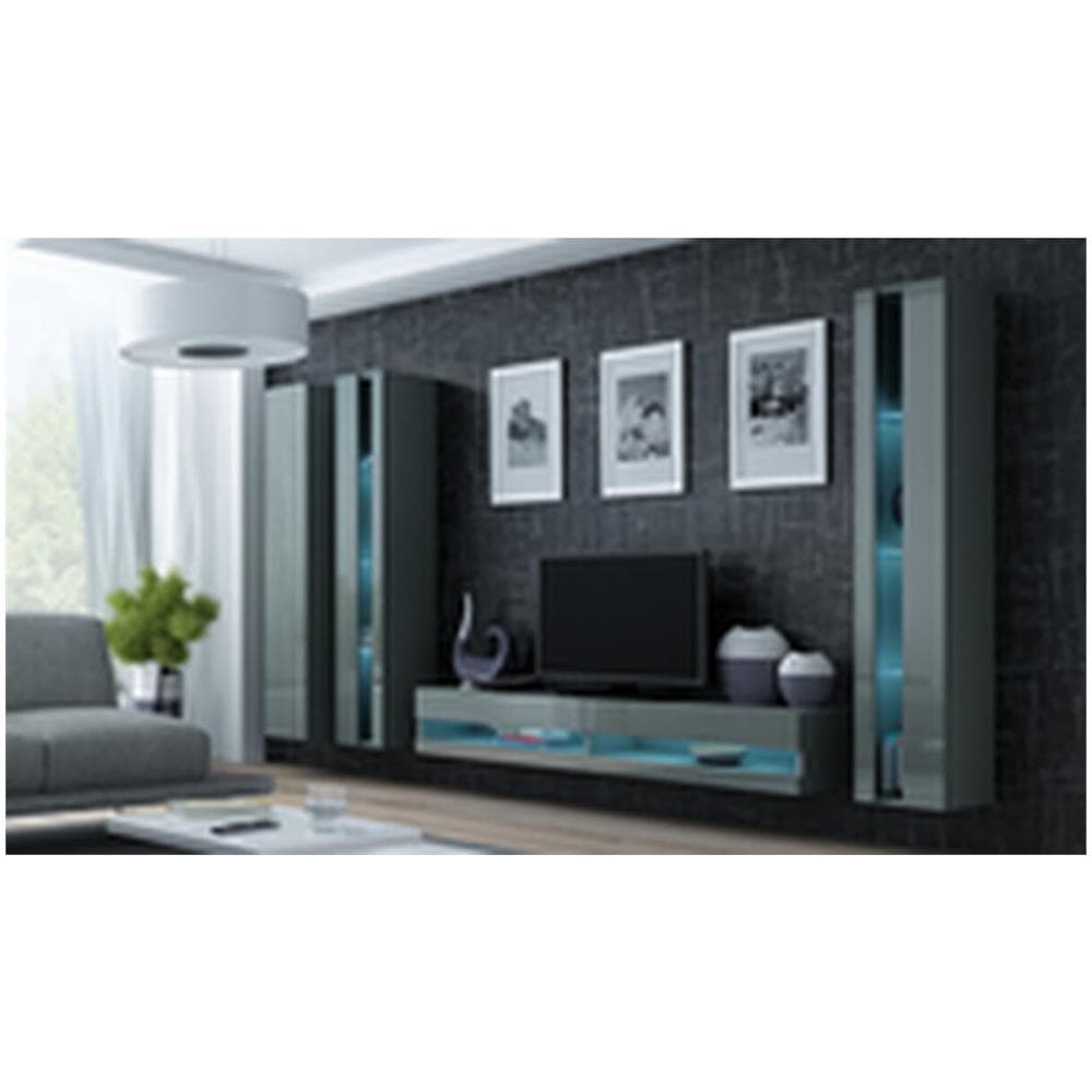 Cama Tv Stand Vigo New 30/180/40 White/grey Gloss - Foto 5