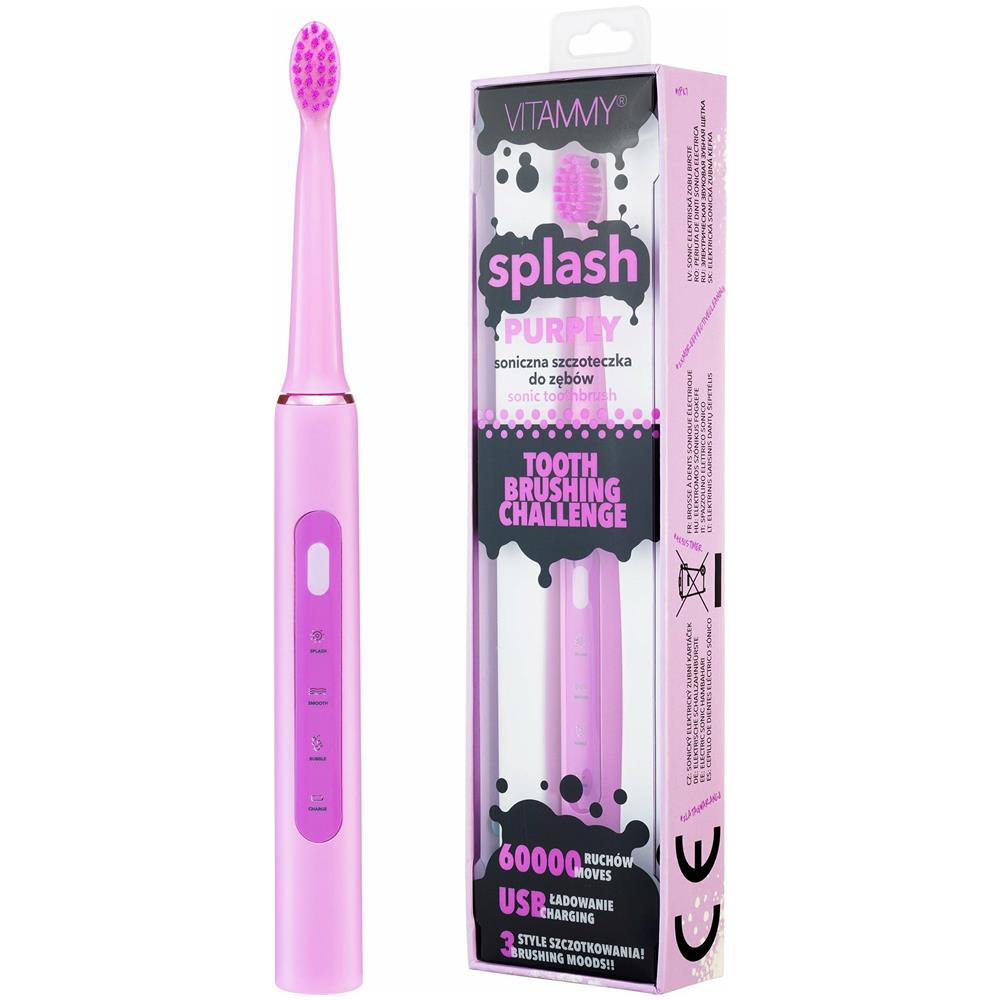 Splash, Spazzolino Sonico Per Bambini, 8r+, Viola /purple / - Foto 1