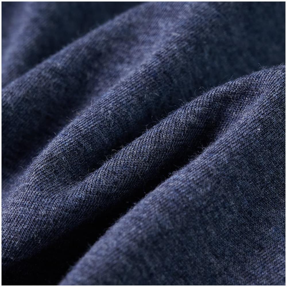 Maglietta Da Bambino Maniche Lunghe Stampa Lupo Blu Scuro Mélange 140 - Foto 7