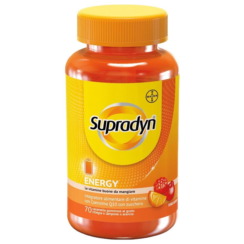 Supradyn Energy Integratore di Vitamina a, B, C, D e Coenzima Q10, Contro la Stanchezza, 70 Caramelle Gommose - Foto 1