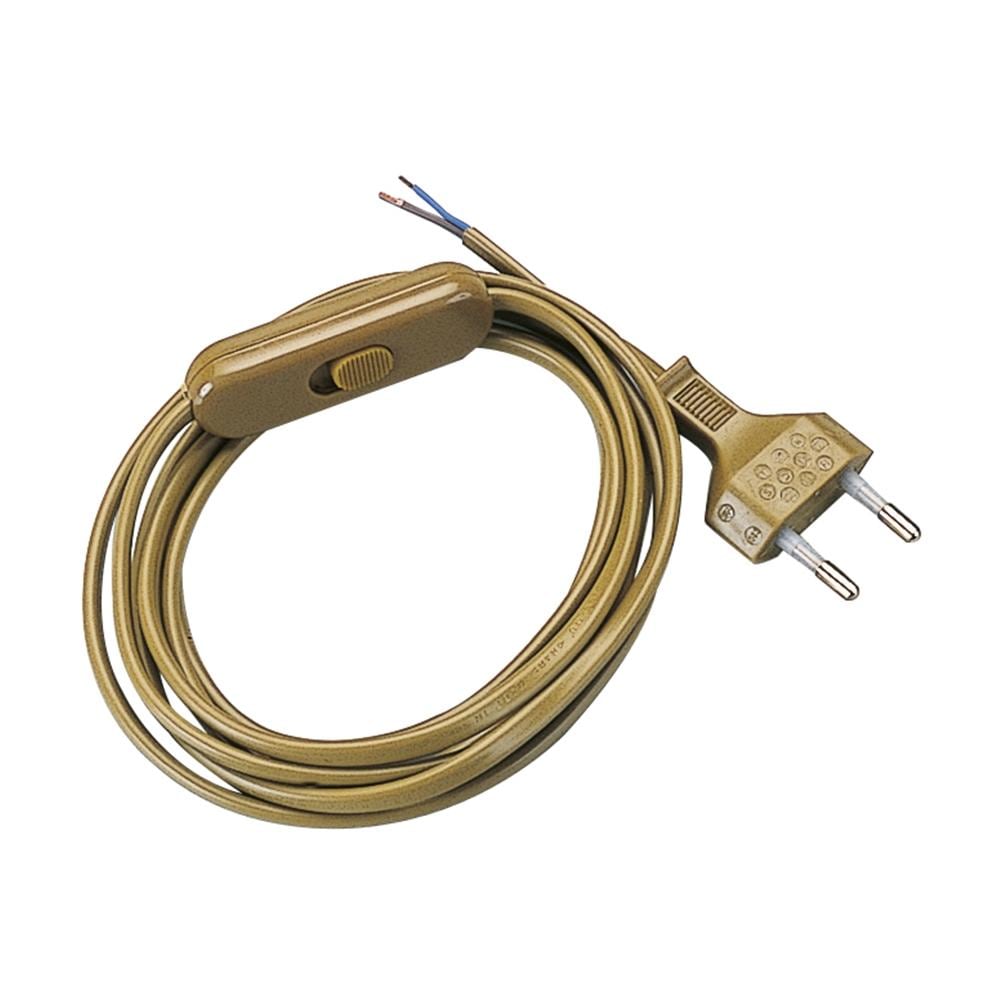 Cavo Di Alimentazione 250v, H03vvh2-F, 1,5 Mt Oro - Foto 1