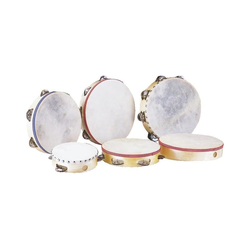 Tamburello 25 Cm, Tamburo Pelle Naturale Dth-106 - Foto 1