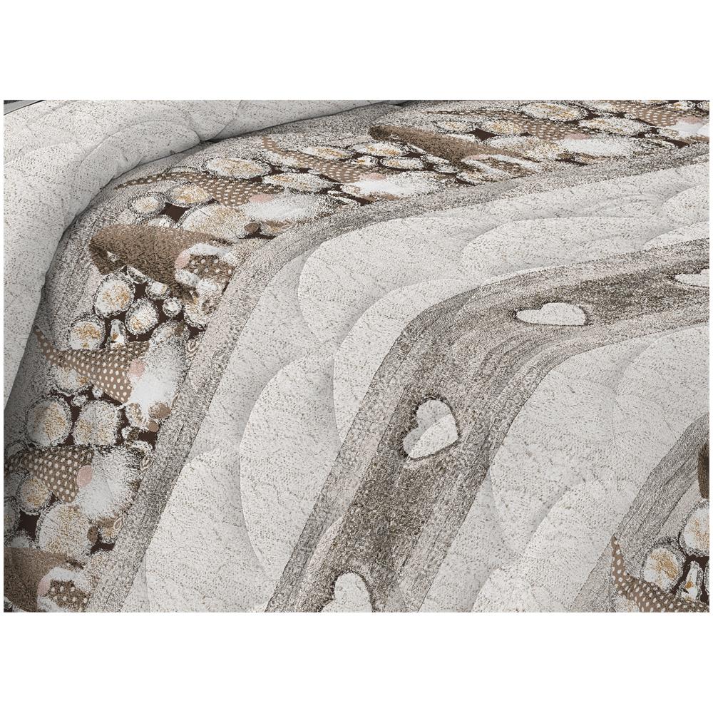 Trapunta Invernale Linea Pensieri Delicati Disegno Gnomi Colore Beige Singolo Beige - Foto 2
