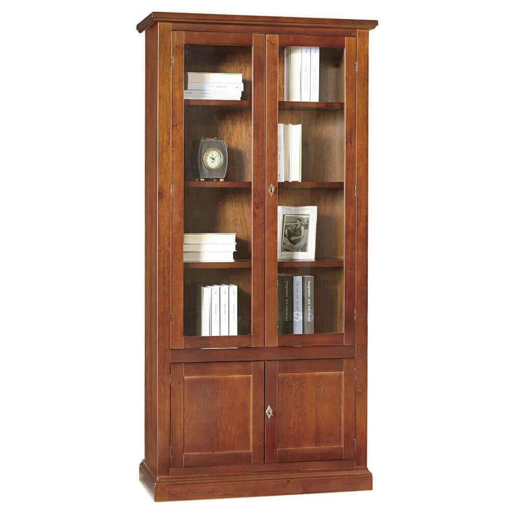 Juliet - Mobile Con Vetrina In Legno Massello Cm 90 X 41 X 186 H - Foto 3