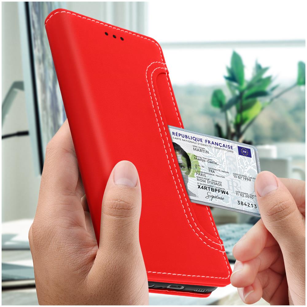 Custodia A Portafoglio Samsung Galaxy A32 5g Multiscomparto Supporto Video Rossa - Foto 5