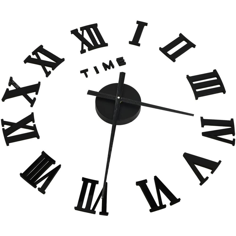 Orologio da Parete 3D Design Moderno Nero 100 cm XXL - Foto 2