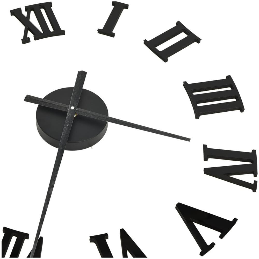 Orologio da Parete 3D Design Moderno Nero 100 cm XXL - Foto 4