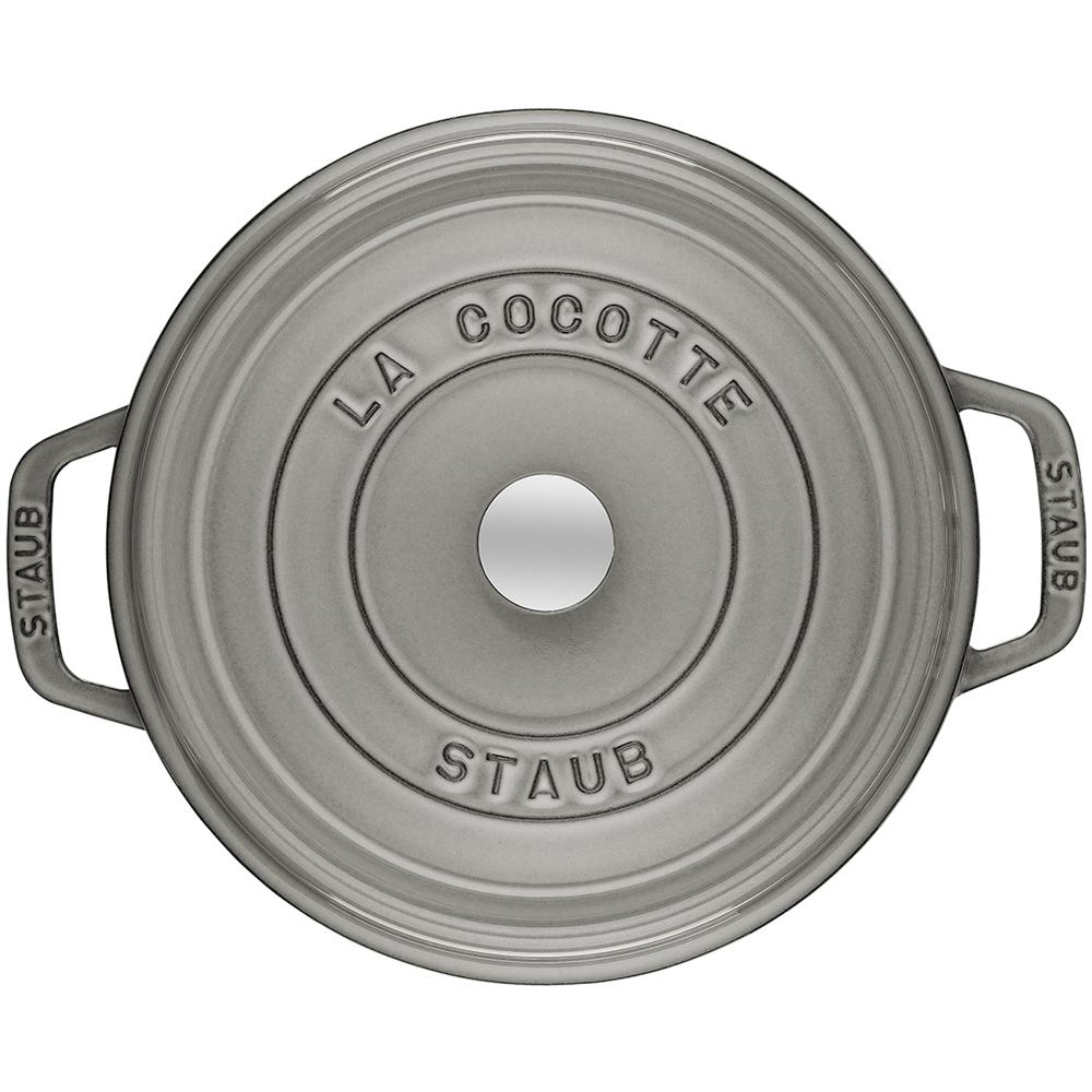 Cocotte in Ghisa con Coperchio Diametro 26 cm Capacità 5 lt Colore Grigio - Linea La Cocotte - Foto 2