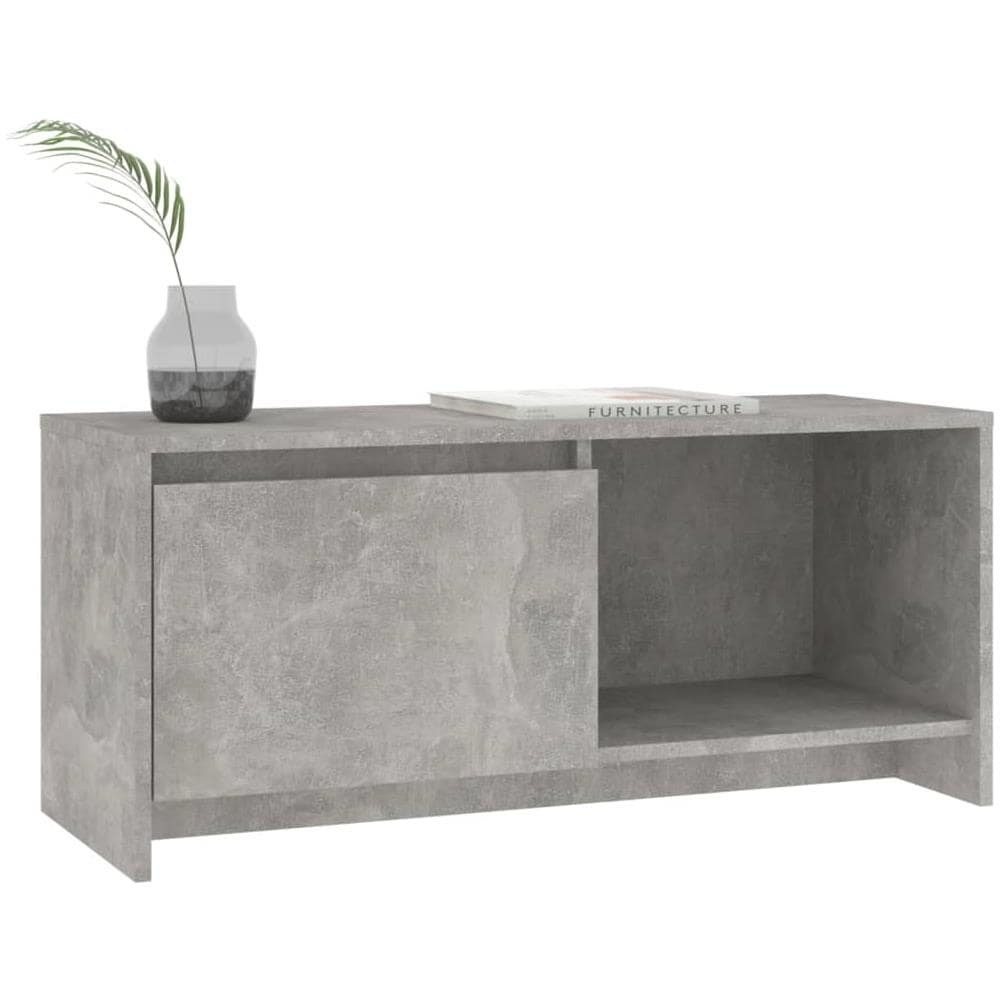 Mobile TV Grigio Cemento 90x35x40 cm in Truciolato - Foto 2