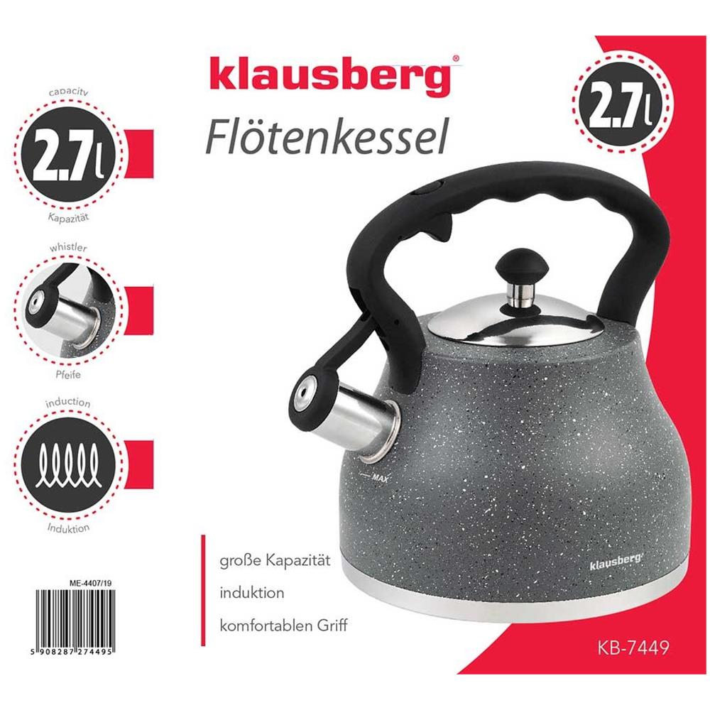 Bollitore Con Fischietto 2.7l Kb-7449 - Foto 2