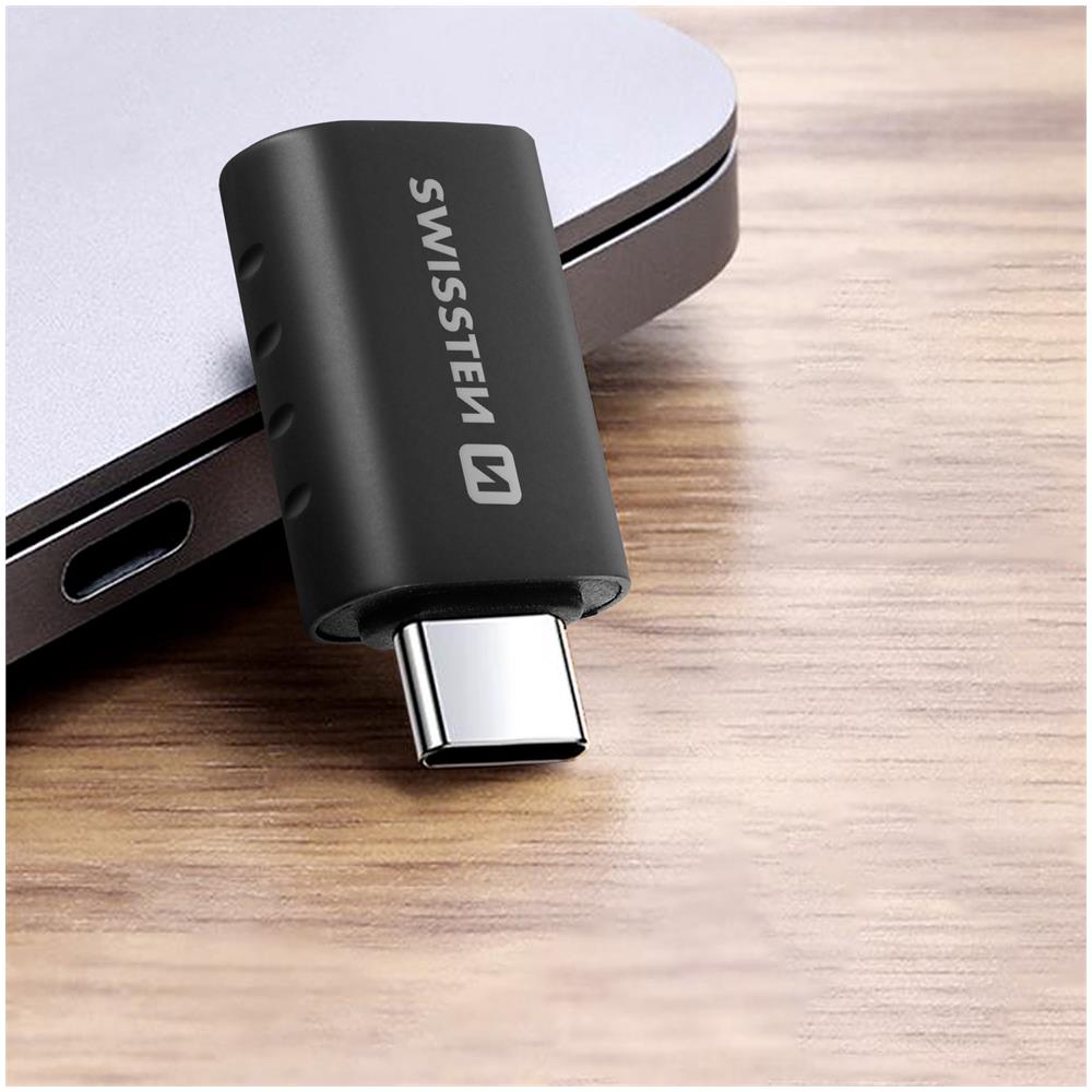 Adattatore Otg Da Usb-c A Usb Femmina Trasferimento Dati E Ricarica Swissten - Foto 5