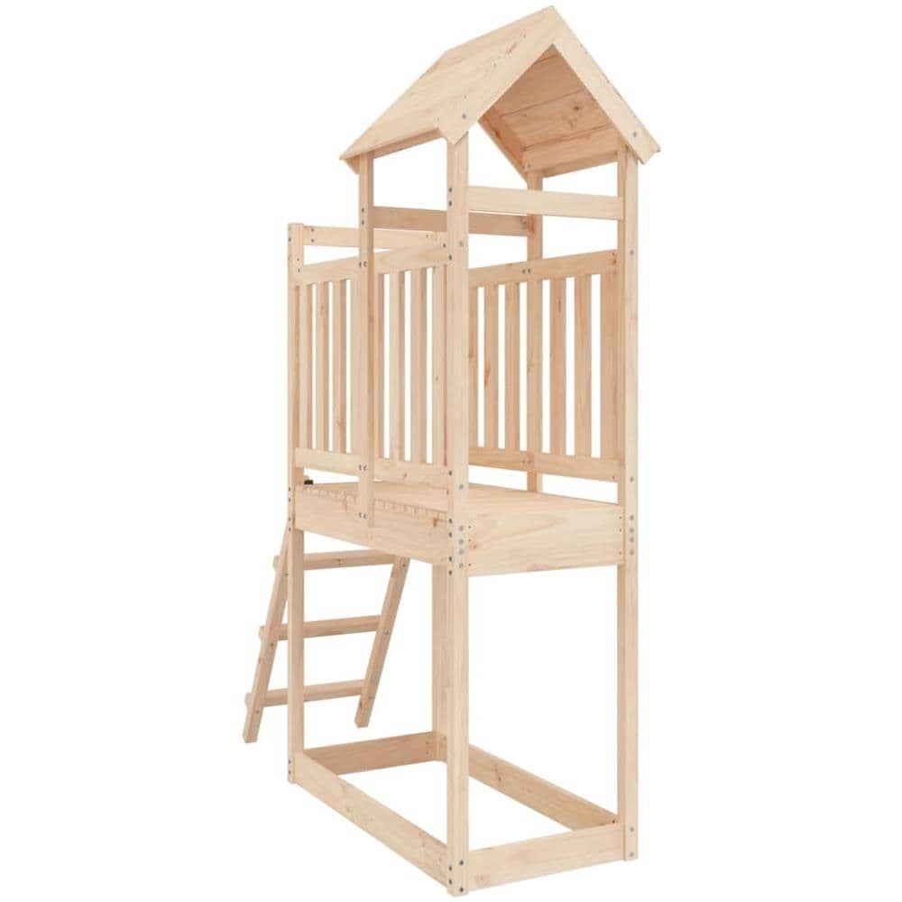 Set da Gioco da Esterno 53x110x214 cm in Legno Massello di Pino - Foto 2