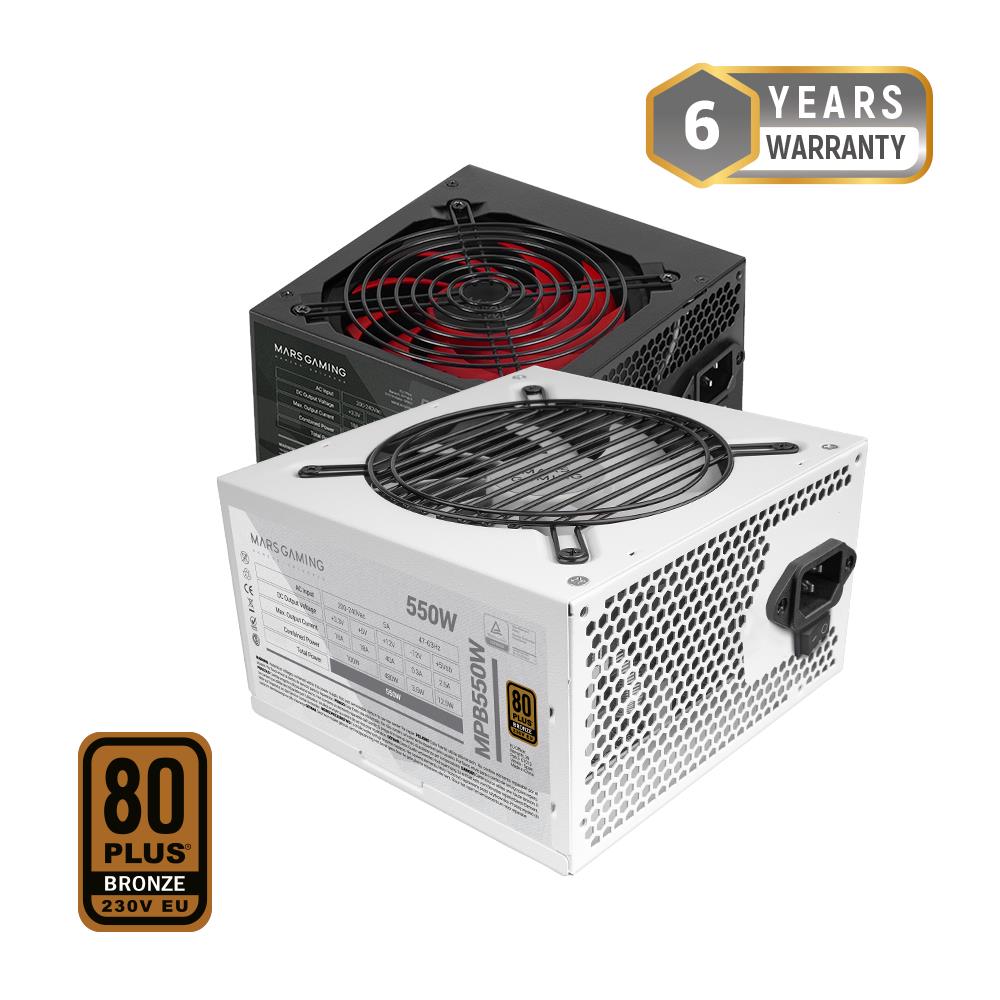 Alimentatore MPB550 550 W ATX 80 PLUS Bronze Ventola 120 mm Bianco - Foto 2
