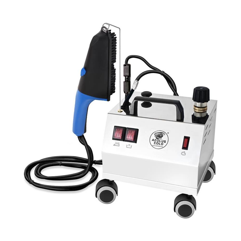EOLO Spazzola a Vapore AV02 INOX V6 Professionale Generatore Vapore Stiro Verticale e Orizzontale Caldaia in Rame Risparmio Energetico Anticalcare Garanzia 5 Anni - Foto 1