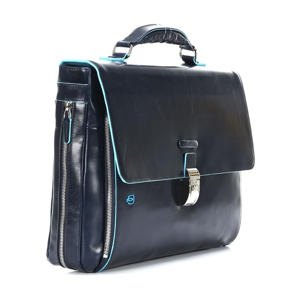 cartella porta computer espandibile con compartimento porta ipad® / ipad®air blu notte blue square ca3111b2 / blu - Foto 2