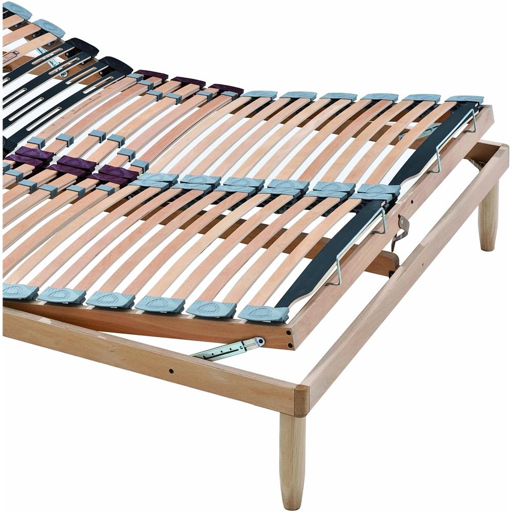 Letto Singolo 80x190 con rete a doghe Ortopedica completo di testata e pediera 