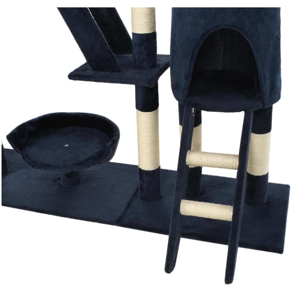 Albero Per Gatti Con Tiragraffi In Sisal 230-250 Cm Blu - Foto 7