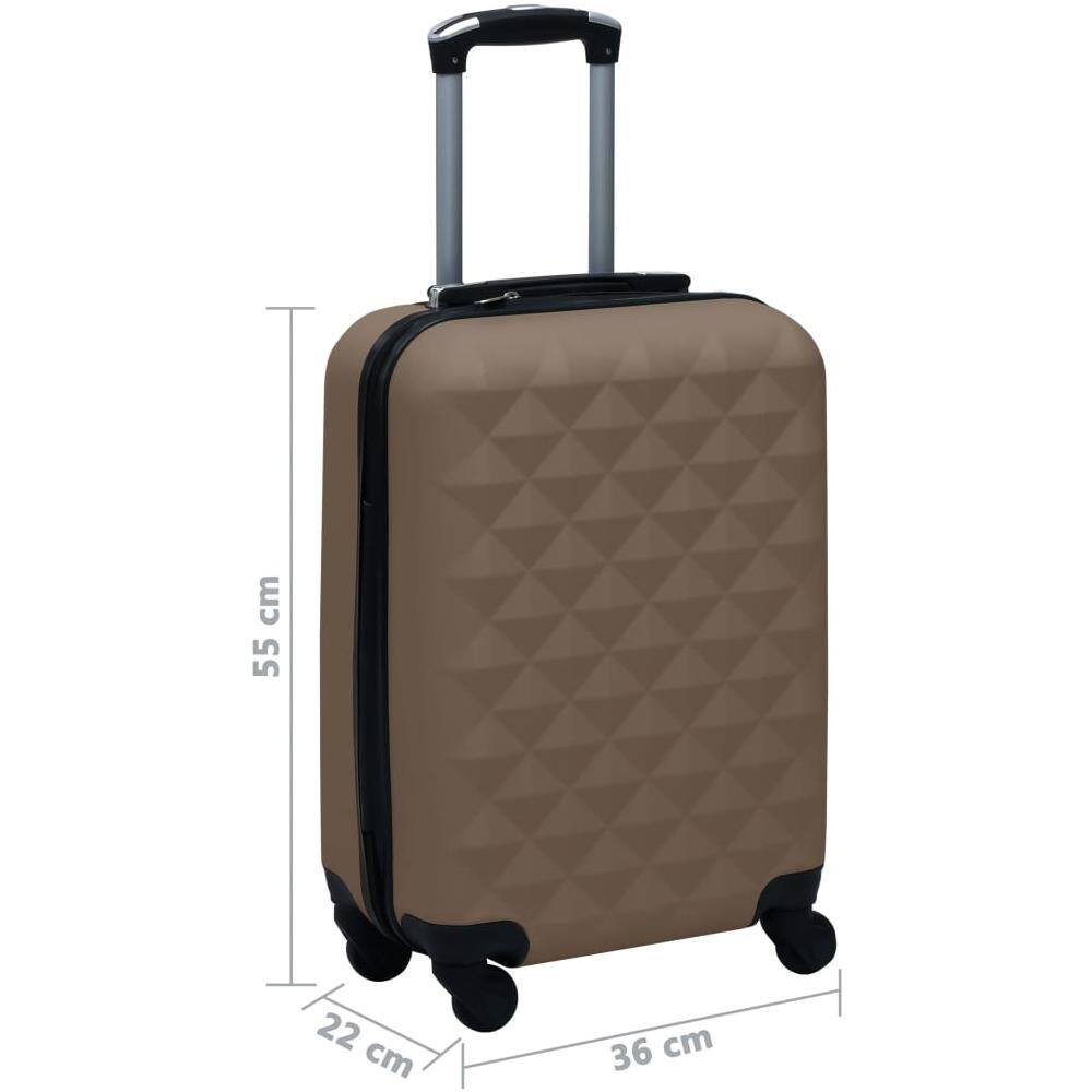 Trolley A Custodia Rigida Marrone Abs - Foto 7