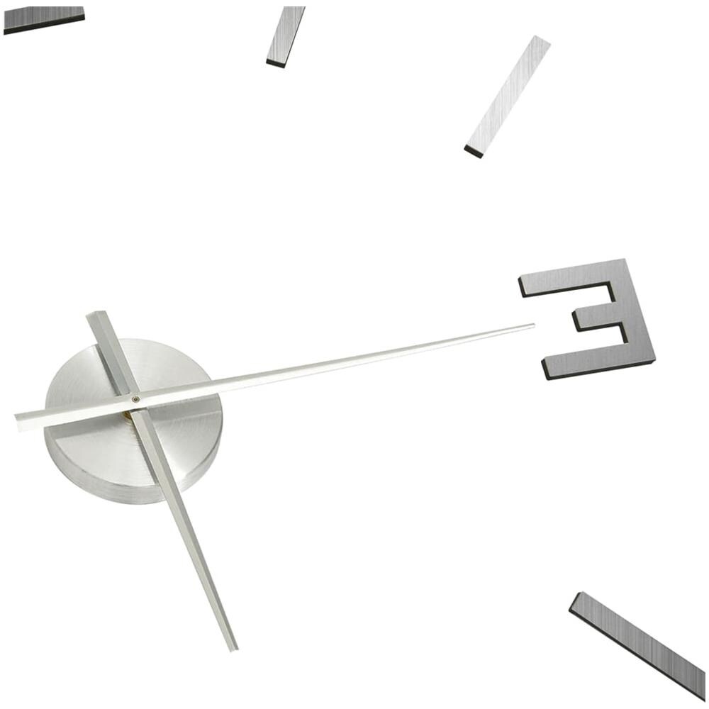 Orologio da Parete 3D Design Moderno Argento 100 cm XXL - Foto 2