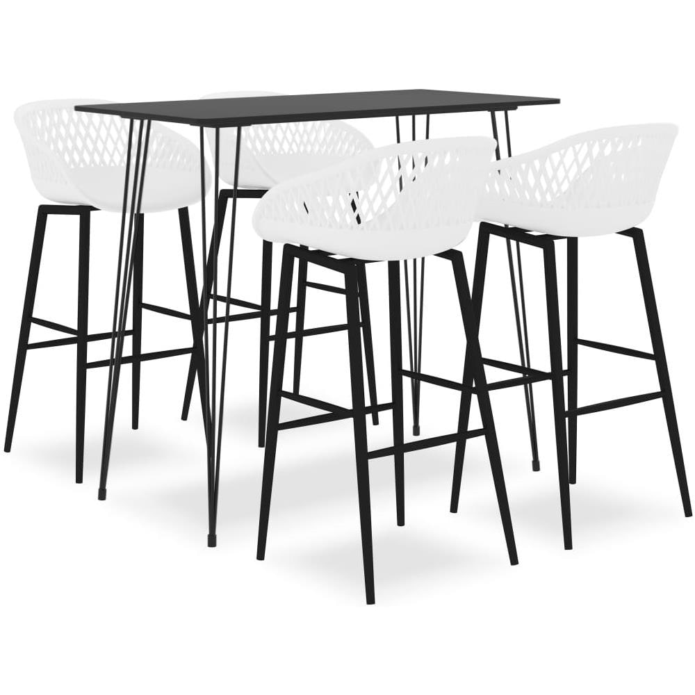 Set da Bar 5 pz Nero e Bianco - Foto 1