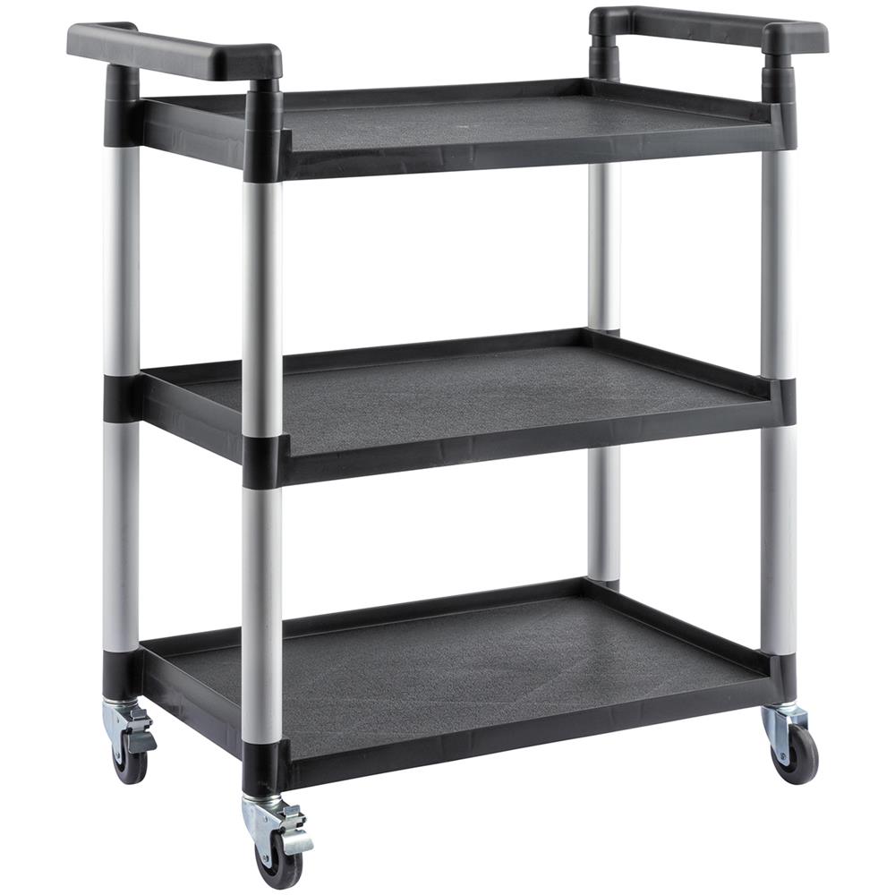Scaffale Carrello Portautensili 3 Ripiani Officina Multiuso Ruote Portaoggetti - Foto 1