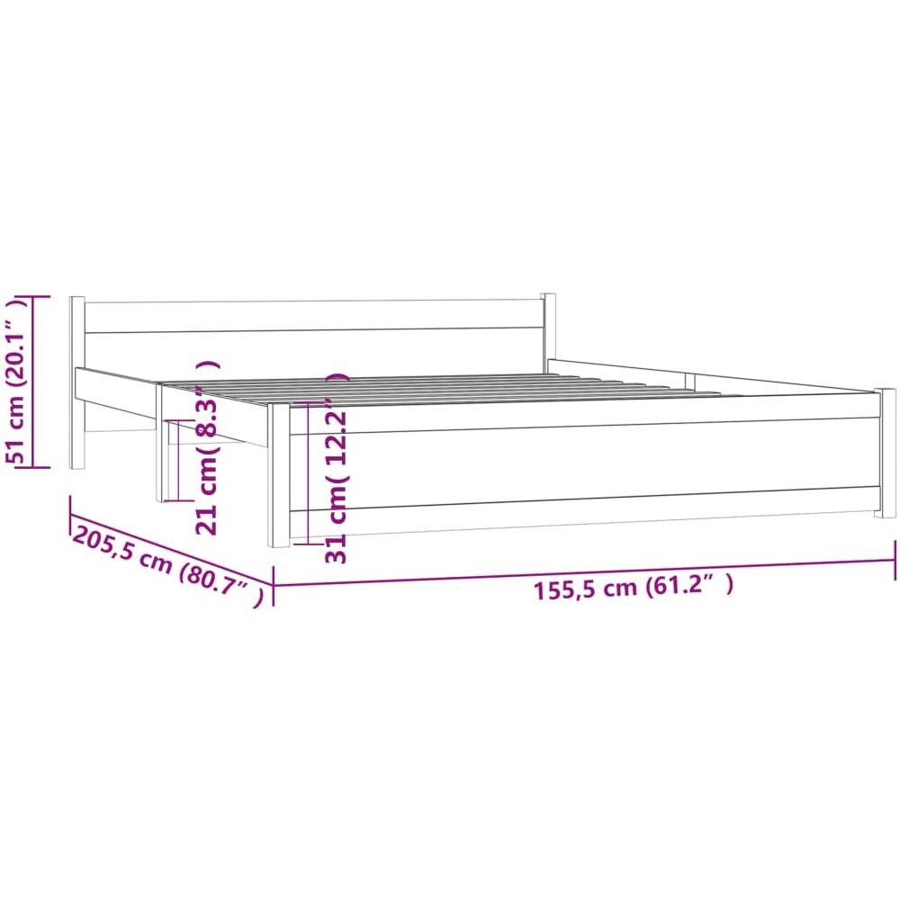 Giroletto Bianco in Legno Massello 150x200 cm King Size - Foto 8