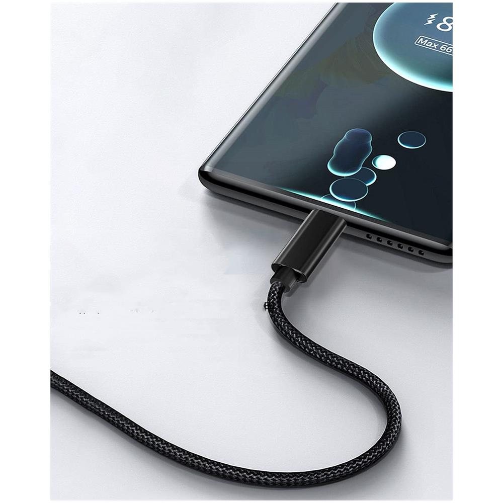 Cavo Da Usb 2.0 A Usb-c Ricarica Rapida 3a Black 2 Metri - Foto 2