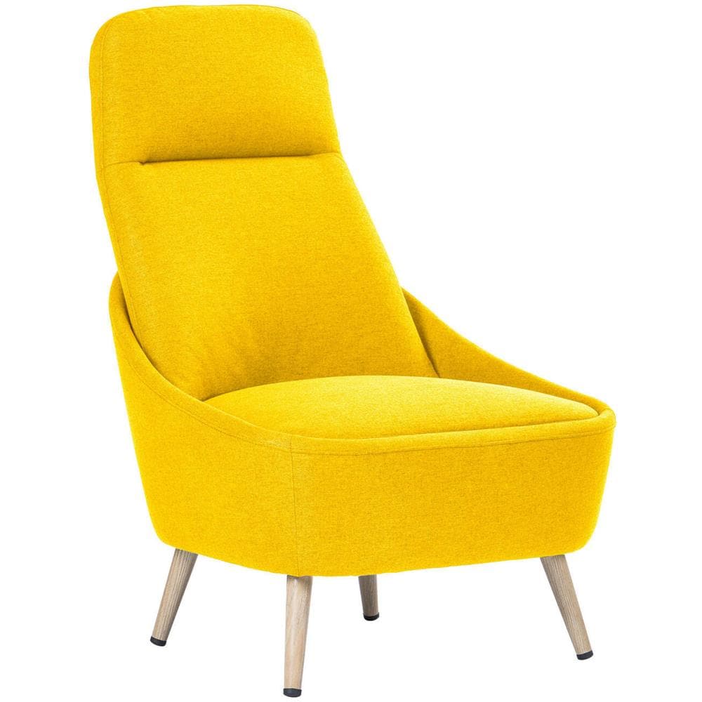 Sedia Da Ufficio Dunedin, Seduta Da Attesa Per Ufficio, Poltrona Ergonomica, 77x65h100 Cm, Giallo - Foto 1
