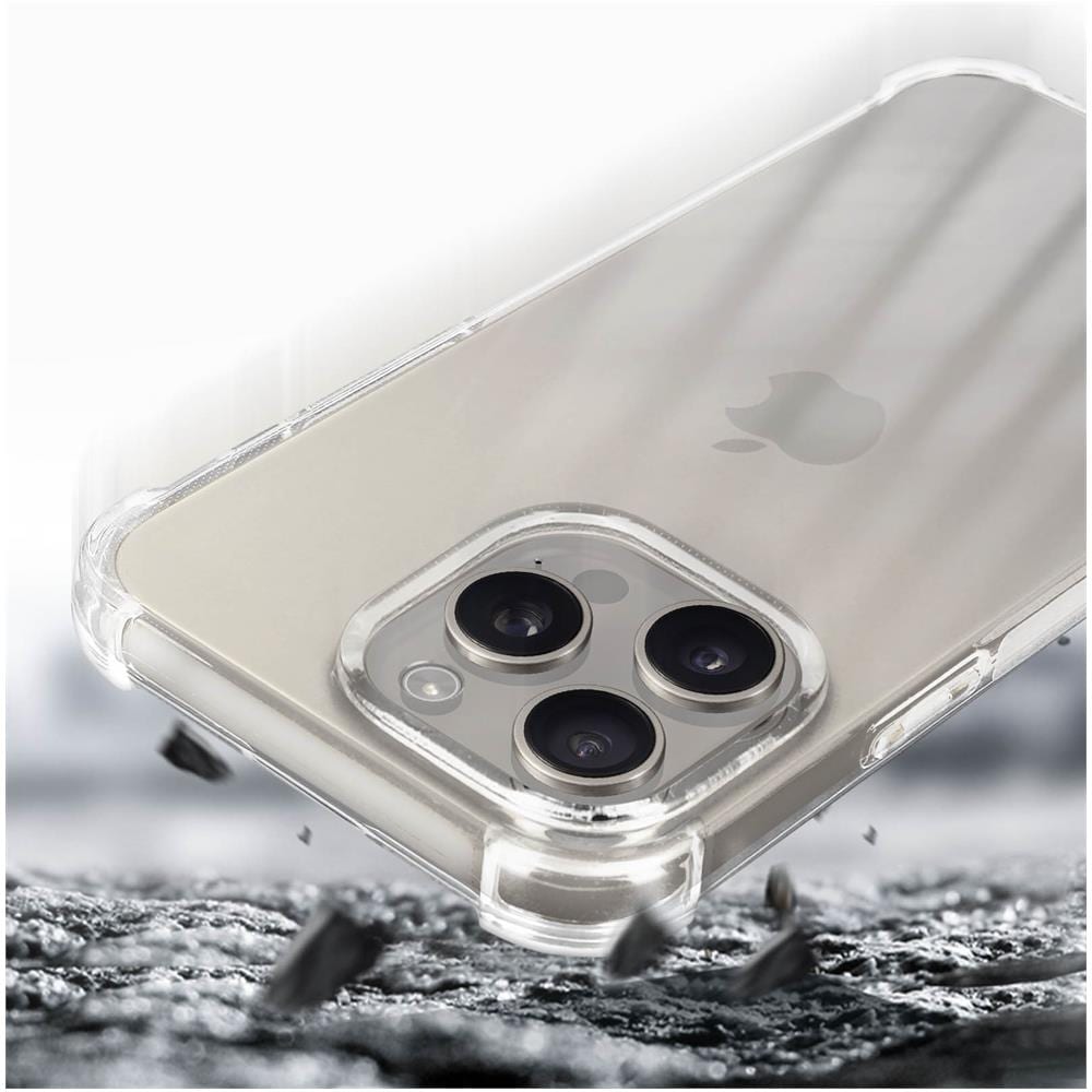 Cover Per Iphone 15 Pro Antiurto Flessibile Classic Bump Trasparente - Foto 2