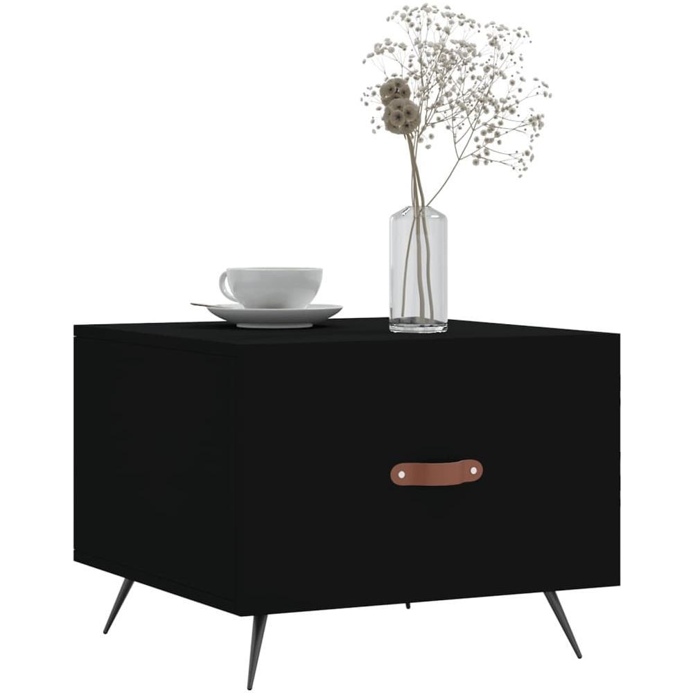 Tavolini Da Salotto 2 Pz Neri 50x50x40 Cm In Legno Multistrato - Foto 3