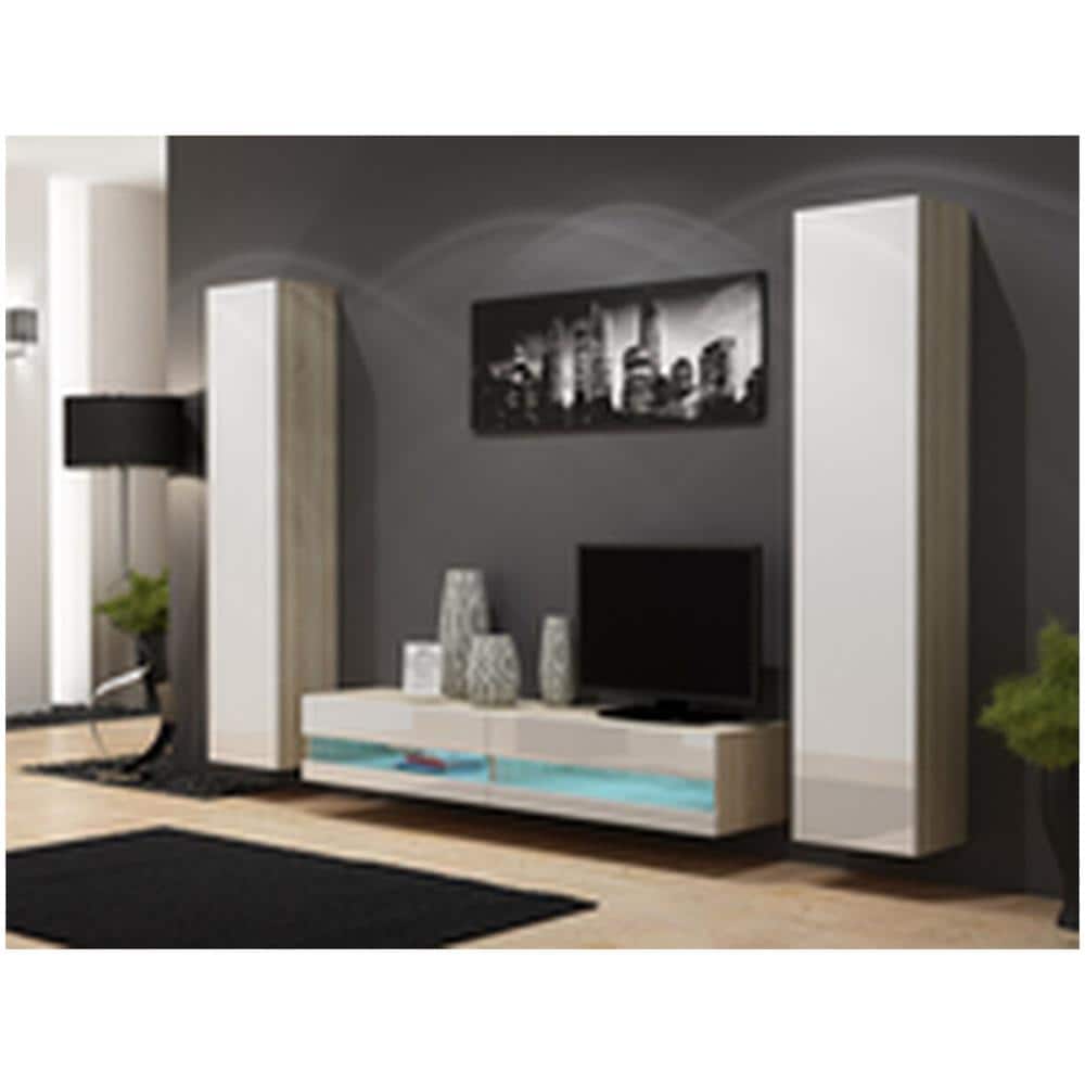 Mobile Tv Rtvvigo180n So /b Bianco 180 X 30 X 40 Cm - Foto 2