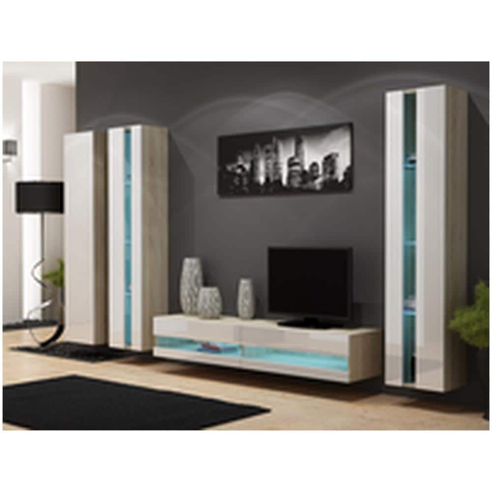 Mobile Tv Rtvvigo180n So /b Bianco 180 X 30 X 40 Cm - Foto 3