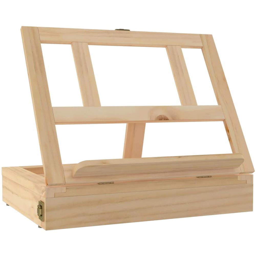 Cavalletto Tavolo Cassetto 33,5x25,5x7 Cm Legno Massello Pino - Foto 2