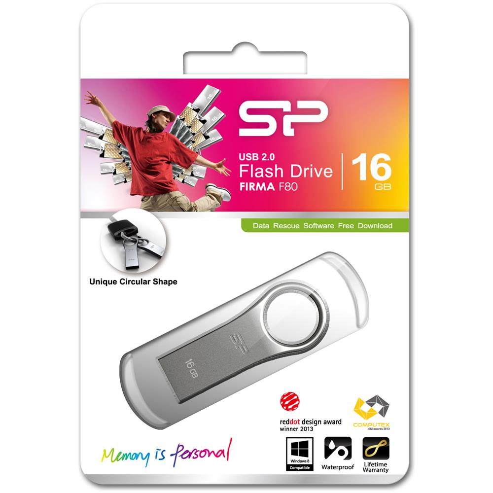 Pen Drive 16gb Usb 2.0 Firma Silver Grey - Foto 2