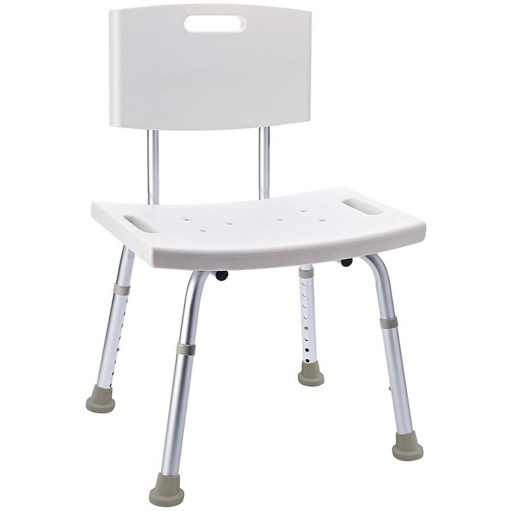 Ridder A0050401 Bianco colore Sgabello da bagno girevole ad altezza regolabile