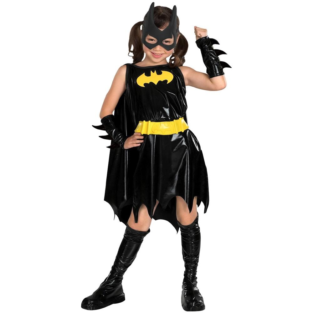 Travestimento Batgirl Da Bambina - Taglia: 7/8 Anni (128 Cm)  - Foto 1