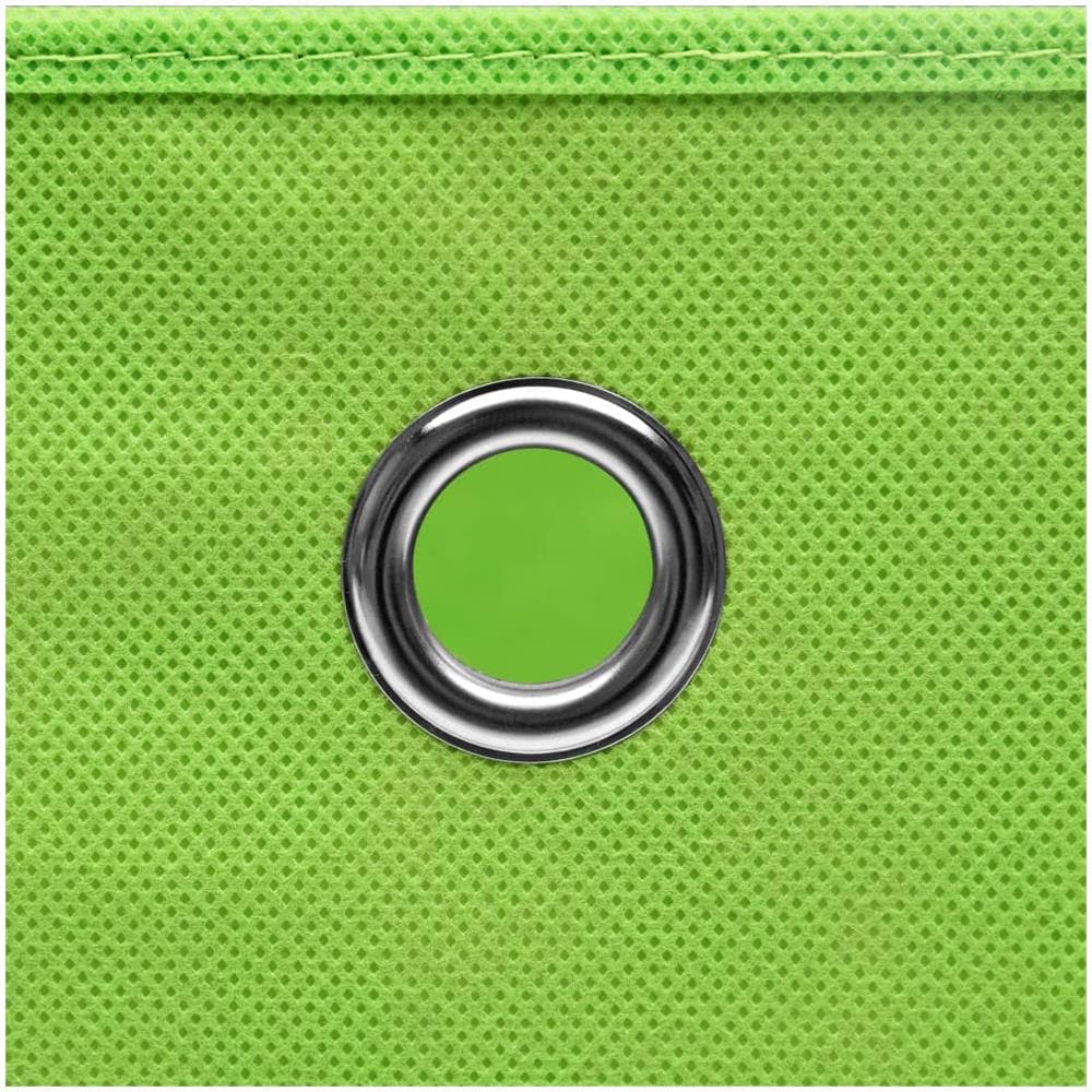Scatole Portaoggetti con Coperchi 4pz Verdi 32x32x32 cm Tessuto - Foto 2