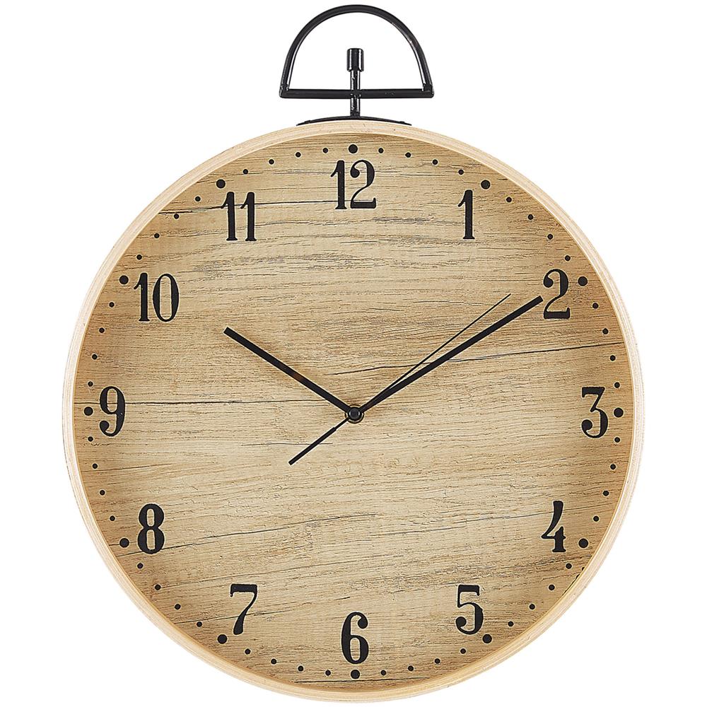 Orologio Da Parete Ø 40 Cm In Legno Chiaro Opfikon - Foto 1