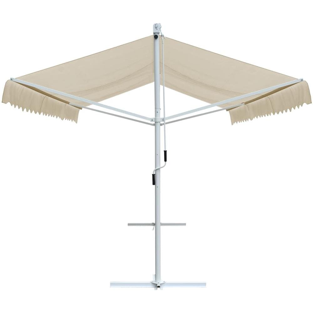 Tenda Parasole con Piedistallo 500x300 cm Crema - Foto 2