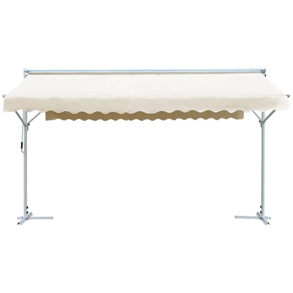 Tenda Parasole con Piedistallo 500x300 cm Crema - Foto 3