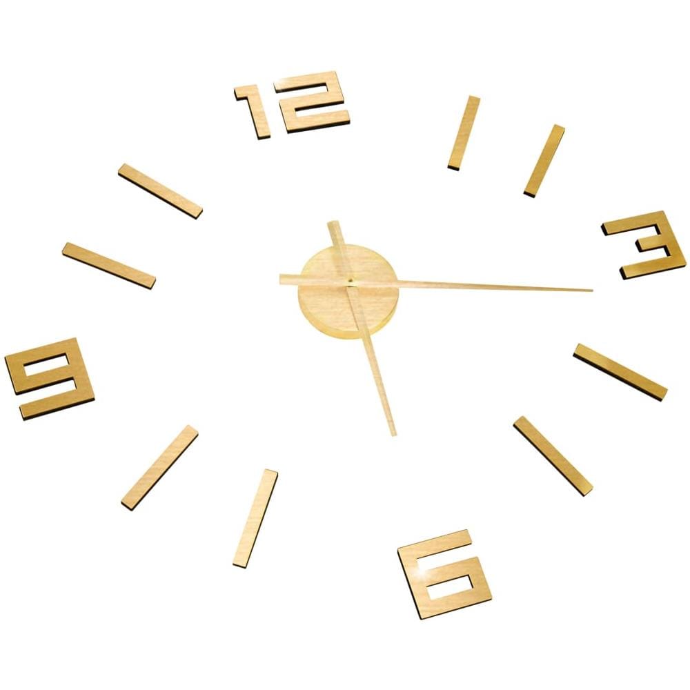 Orologio da Parete 3D Design Moderno Oro 100 cm XXL - Foto 2
