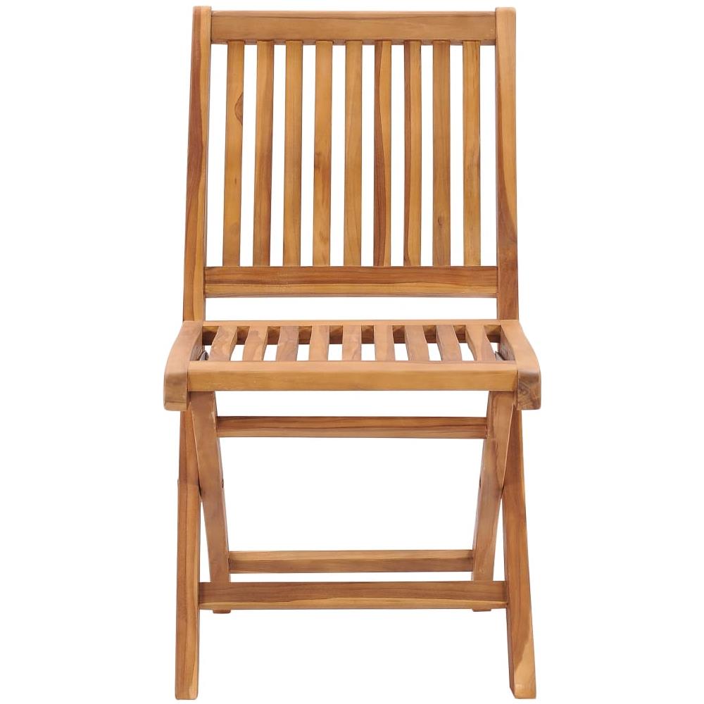 Sedie da Giardino Pieghevoli 8 pz in Legno Massello di Teak - Foto 3