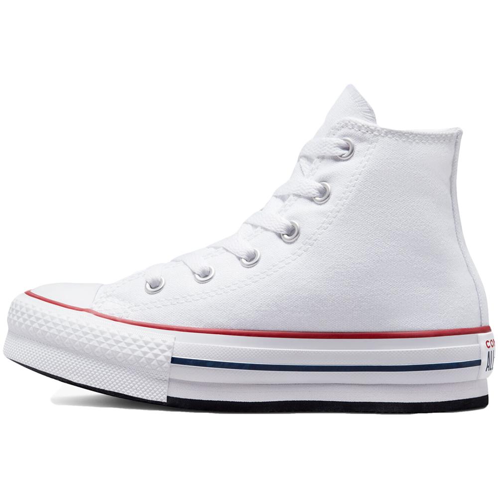Scarpe Chuck Taylor All Star Eva Lift Platform Hi Taglia 34 Codice 372860c Bianco - Foto 2