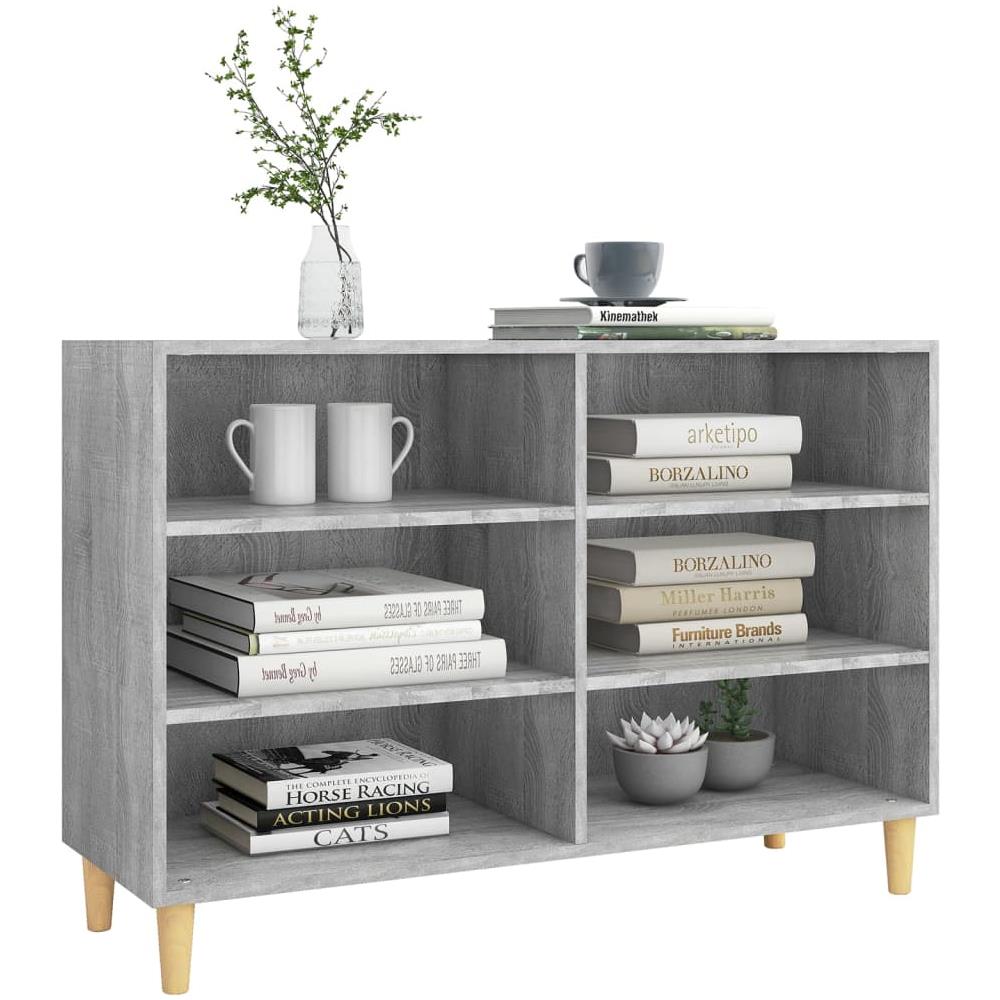 Credenza Grigio Sonoma 103,5x35x70 cm in Truciolato - Foto 3