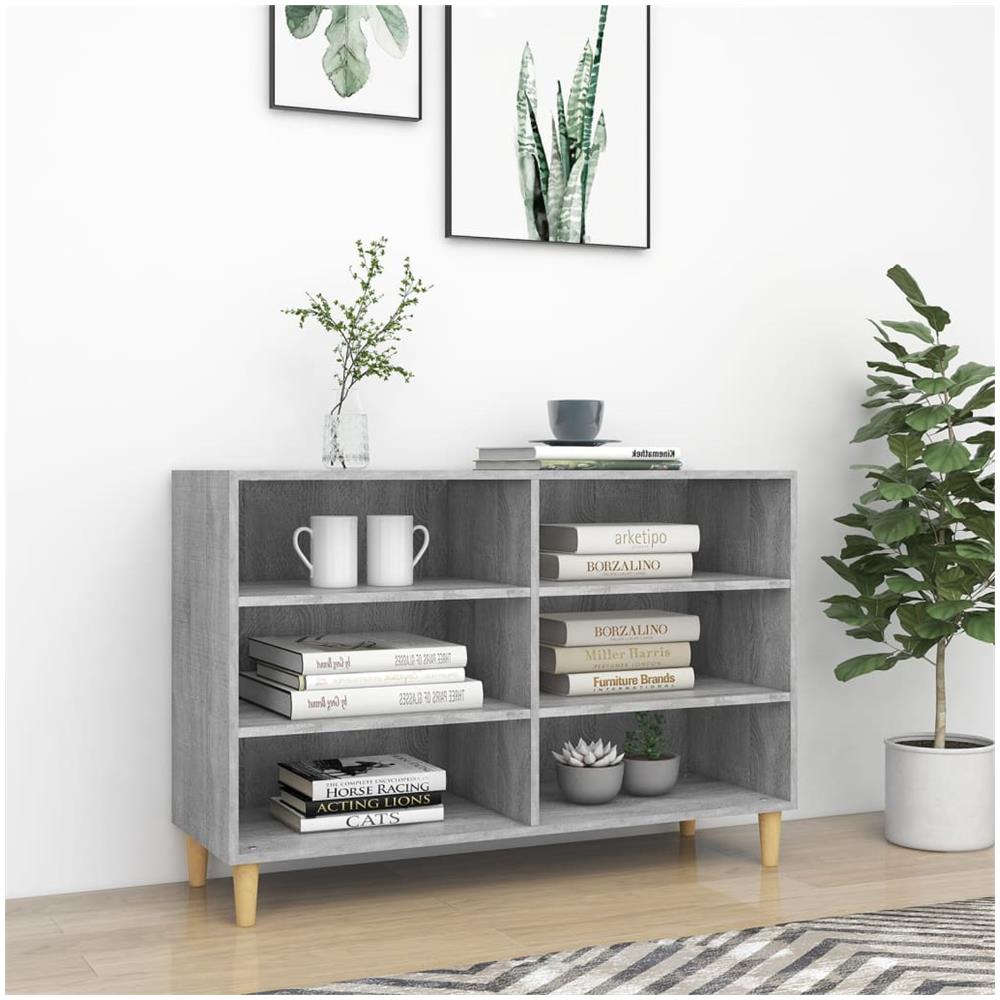 Credenza Grigio Sonoma 103,5x35x70 cm in Truciolato - Foto 1